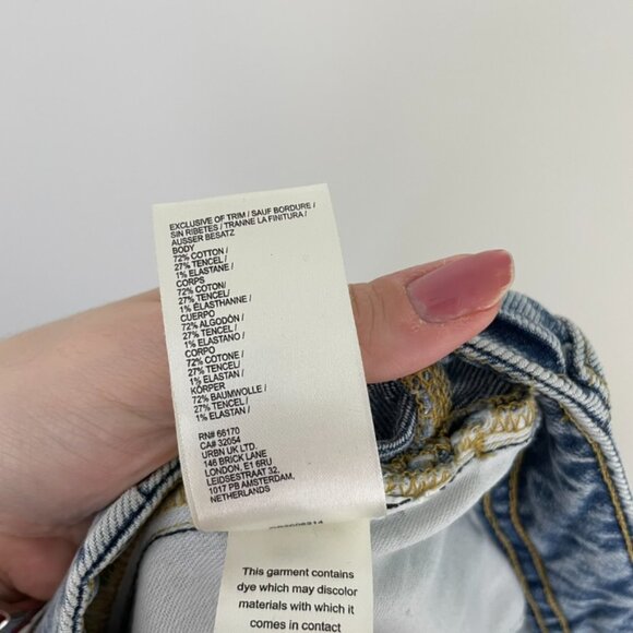 Anthropologie Pilcro Wide Leg Baggy Relaxed Fit Carpenter Jeans Size 30 - Picture 4 of 6